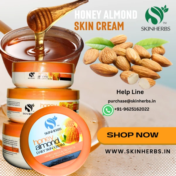 SKINHERBS SKIN HERBS HONEY ALMOND CREAM  - 800ml