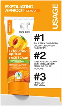 Skinherbs Exfoliating Apricot Face Scrub - 50ml