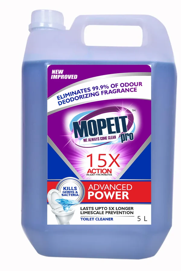 MOPEIT PRO Mopeit Pro Original Toilet Cleaner Liquid 5L - Royal Blue, 5L