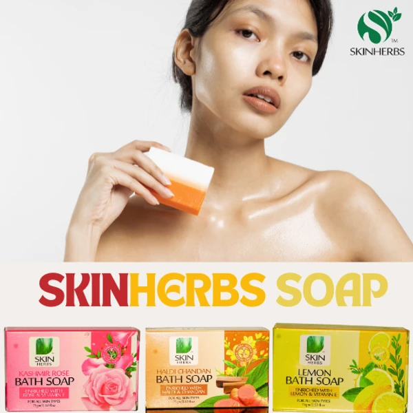 SKINHERBS SKIN HERBS KASHMIR ROSE BATH SOAP - 75gm