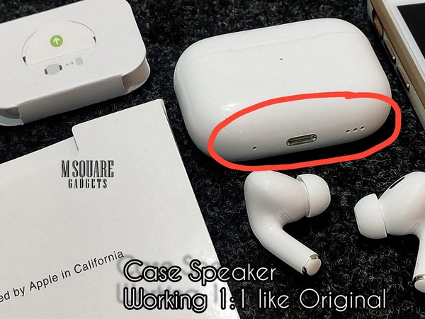 AirPod Pro 2nd Gen Premium High Built Quality with Active Noise Cancellation, Case Speaker