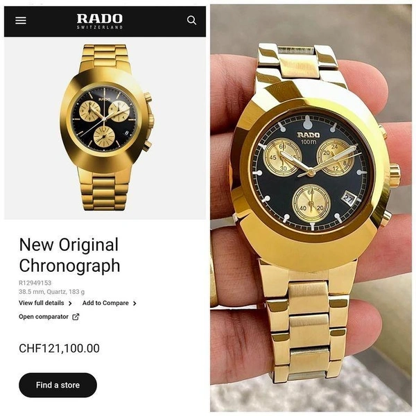 RADO Diastar Chronograph Machine Timepiece For Men