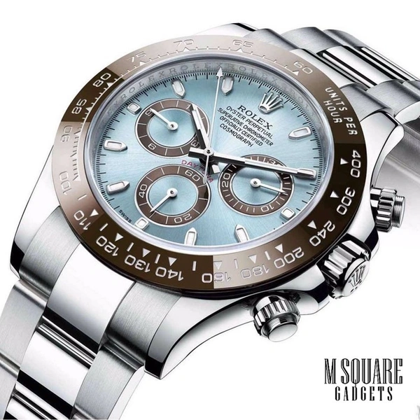 Rolex Cosmography Daytona Platinum |Blue dial watch | Master Made Copy | Premium Watch | Next To Original | MSquare Gadgets | Luxury brand