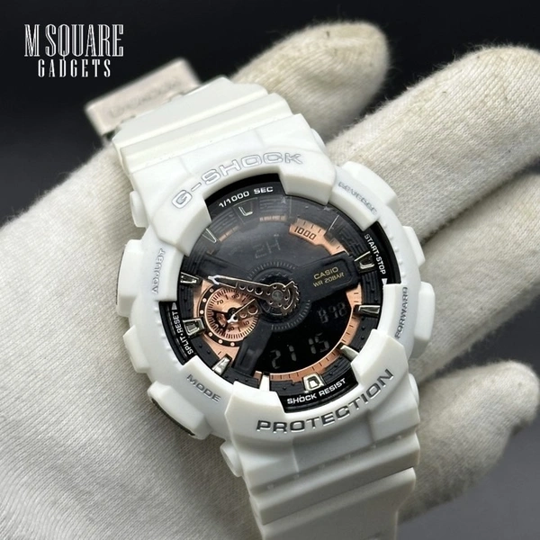 Casio-G-Shock Casio G-Shock  GA-110RG-7A | ROSE GOLD | Analog Digital Watch | Master Made Copy | Next To Original | MSquare Gadgets | Luxury Brands