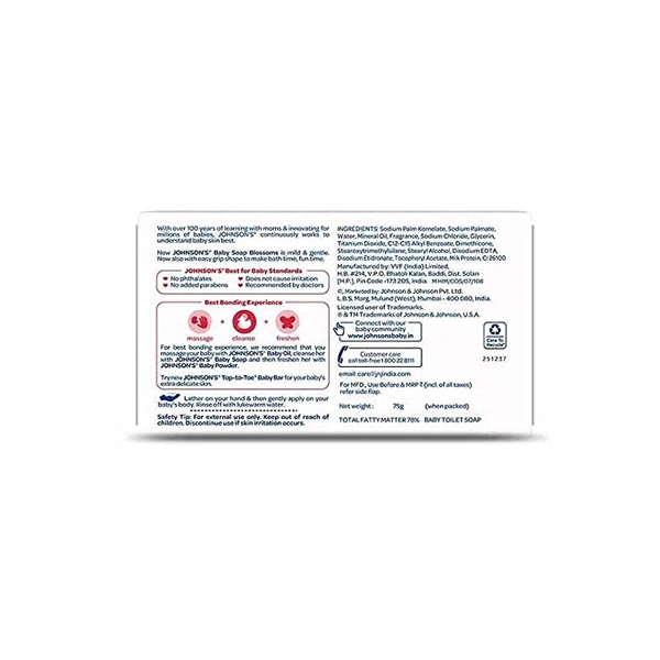 Johnsons Baby Soap Blossom 75Gm