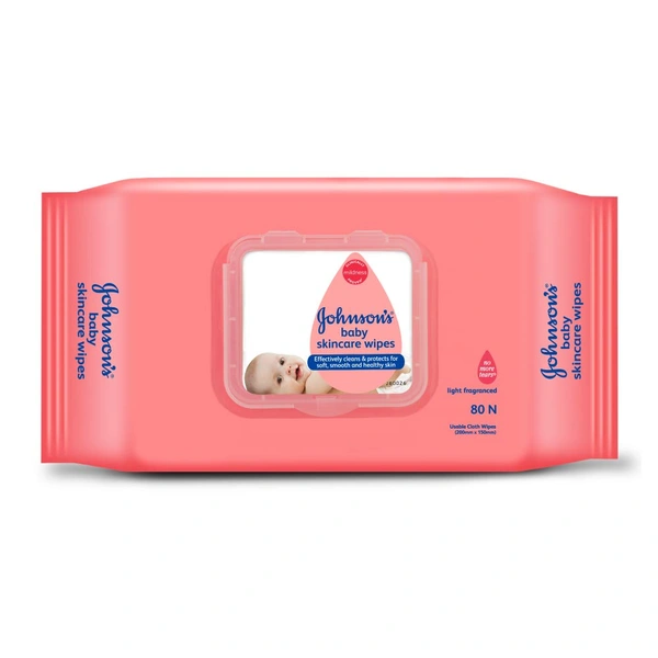 Johnsons Baby Wipes 80Pc
