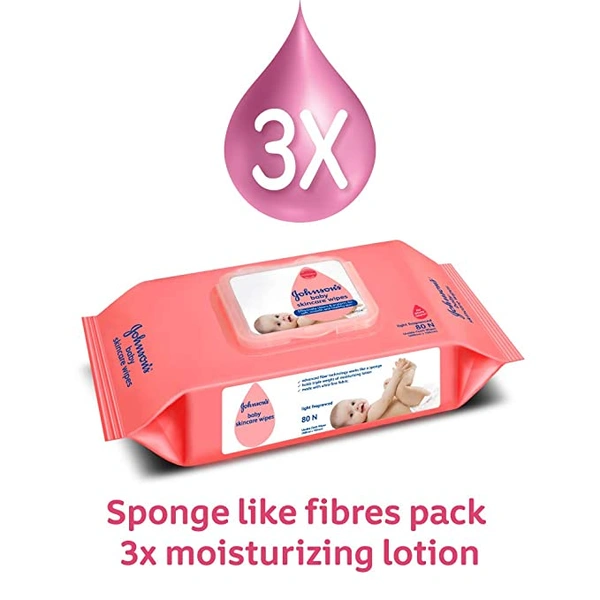 Johnsons Baby Wipes 80Pc