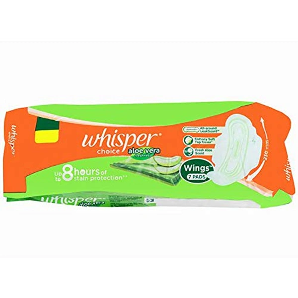 Whisper Choice Aloe Vera Regular 7N