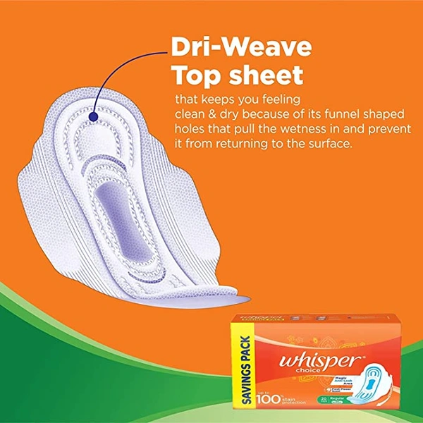 Whisper Choice Regulaer 20Pads
