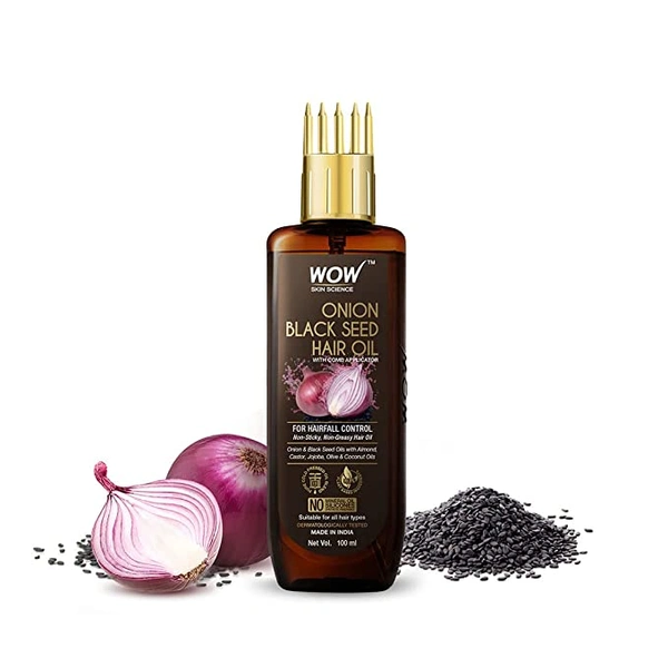 Wow Hair Oil Onion Black Seed 100Ml - 100 Millilitre