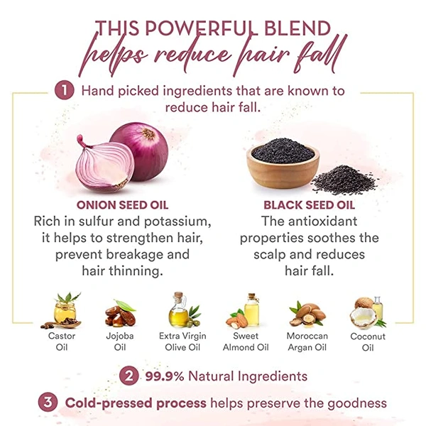 Wow Hair Oil Onion Black Seed 100Ml - 100 Millilitre