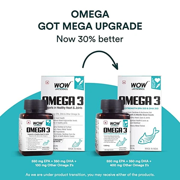 Wow Omega-3 Cap - 60 Tablets
