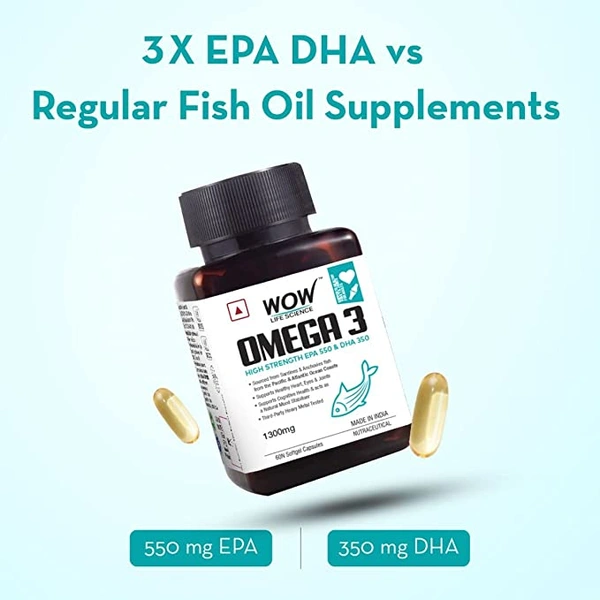 Wow Omega-3 Cap - 60 Tablets