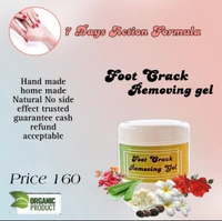1 bottle NILA FOOT CRACK REMOVEING GEL  50 grm - 70grm, Mint Green, 100 % natural