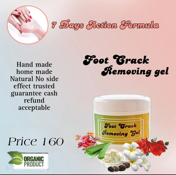 1 bottle NILA FOOT CRACK REMOVEING GEL  50 grm - 70grm, Mint Green, 100 % natural