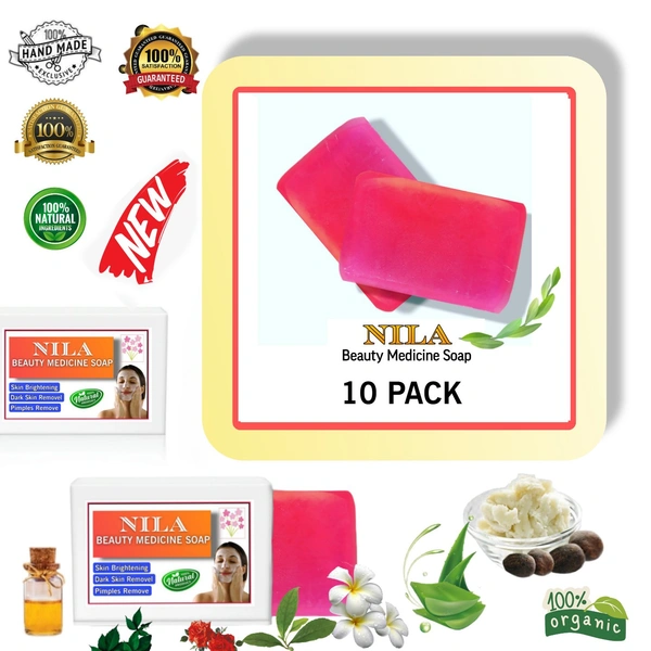  10 NILA BEAUTY MEDICINE SOAP  refund acceptable - Pink Flamingo