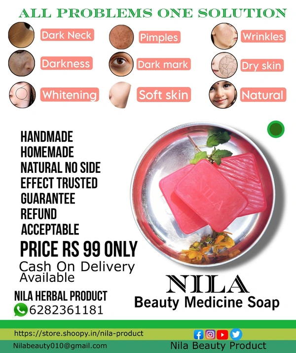  10 NILA BEAUTY MEDICINE SOAP  refund acceptable - Pink Flamingo