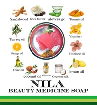  10 NILA BEAUTY MEDICINE SOAP  refund acceptable - Pink Flamingo