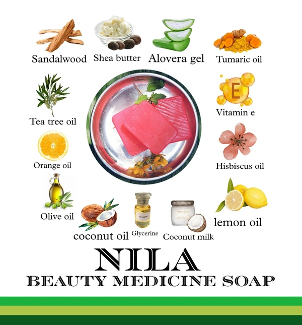  10 NILA BEAUTY MEDICINE SOAP  refund acceptable - Pink Flamingo