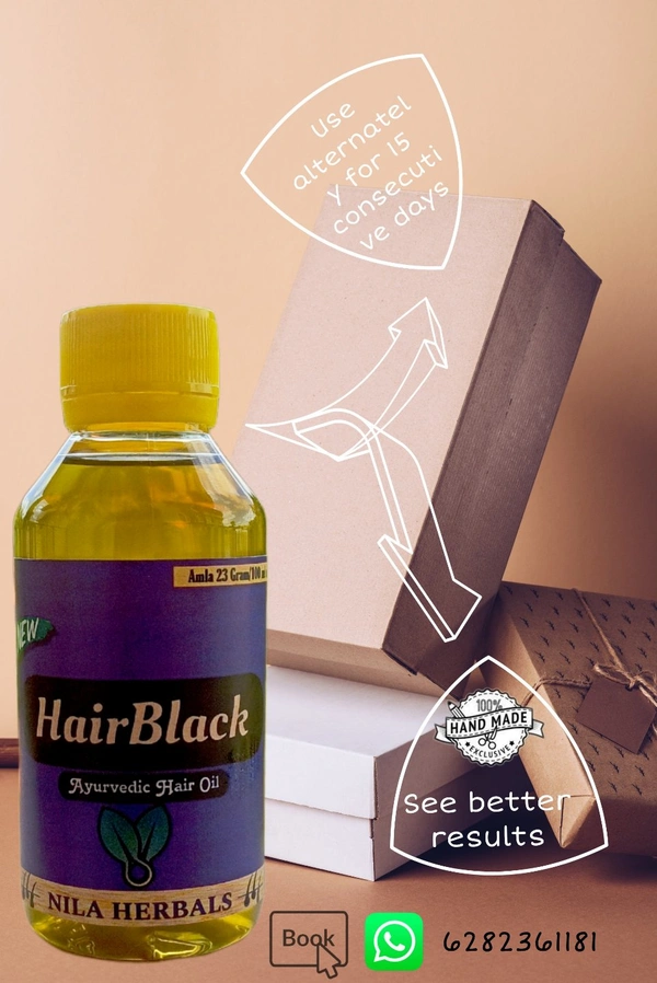 200 ML NILA HAIRBLACK OIL   - Dorado