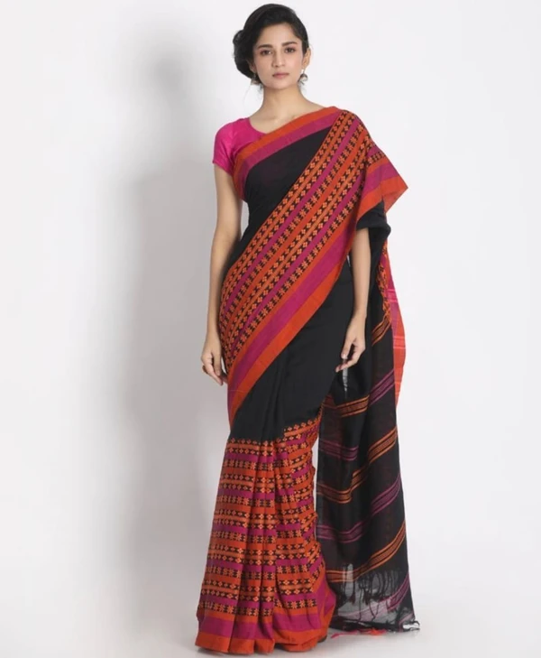 Handloom Begampuri Work Cotton Saree