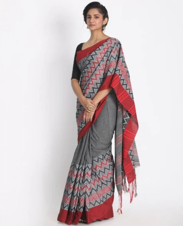 Handloom Begampuri Work Cotton Saree