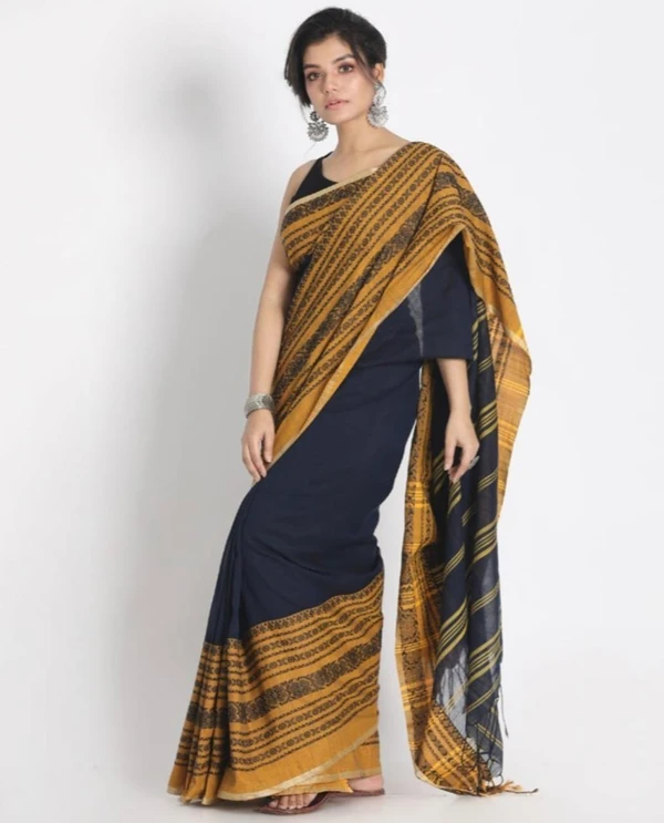 Handloom Begampuri Work Cotton Saree