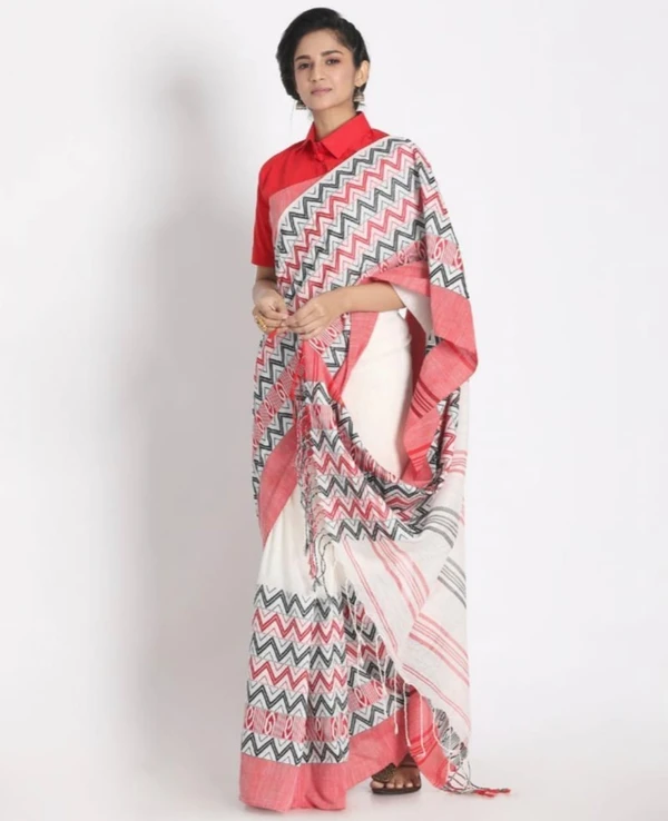 Handloom Begampuri Work Cotton Saree