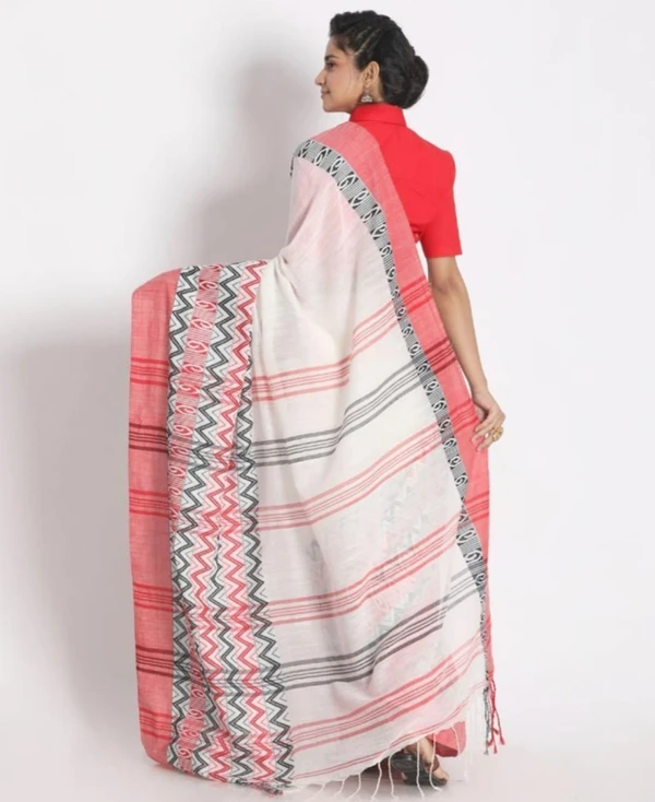 Handloom Begampuri Work Cotton Saree