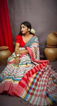 Dhanekhali Handloom Woven Cotton Saree