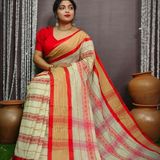 Dhanekhali Handloom Woven Cotton Saree - Free