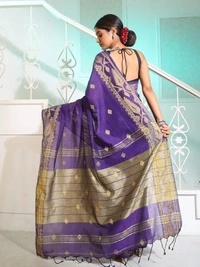 Handloom Jamdani Border Saree - Free, Seance