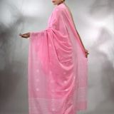 Handloom Floral Motive Saree - Hot Pink, Cotton, Cotton (CK)