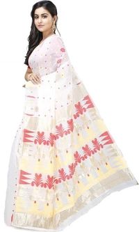 Handloom Zari Woven Mina Jamdani - Soft