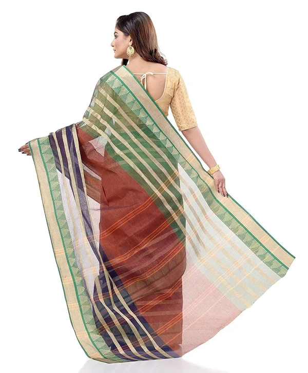 Handloom Cotton Bengali Tant Saree