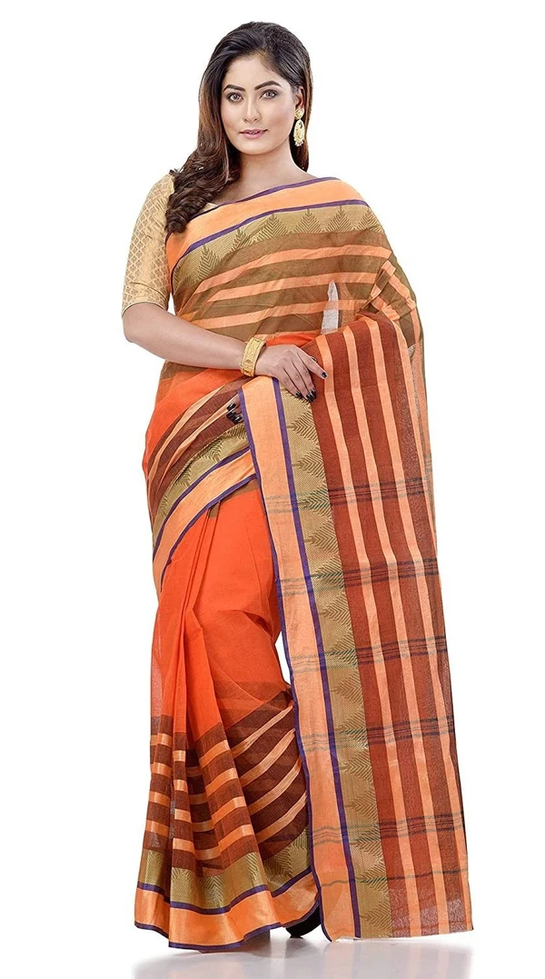 Handloom Cotton Bengali Tant Saree