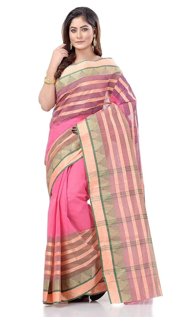 Handloom Cotton Bengali Tant Saree