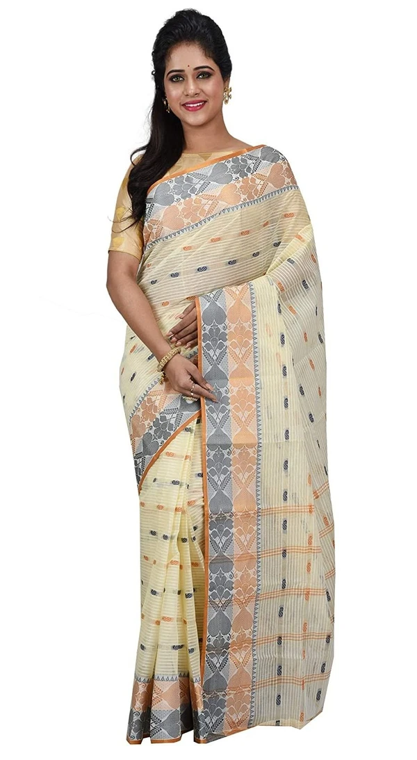 Handloom Cotton Bengali Tant Saree