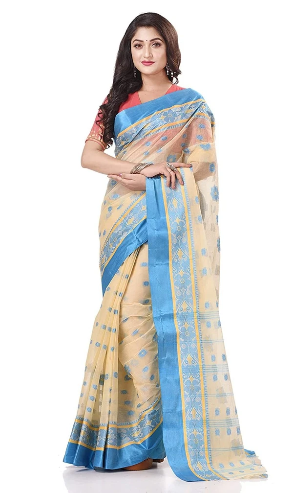 Handloom Cotton Bengali Tant Saree