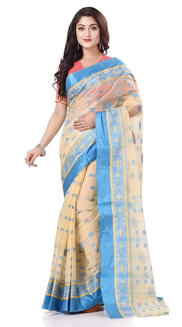 Handloom Cotton Bengali Tant Saree