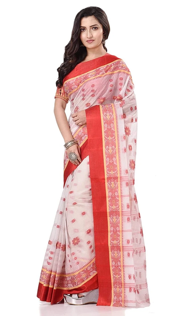 Handloom Cotton Bengali Tant Saree