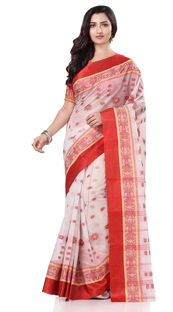 Handloom Cotton Bengali Tant Saree