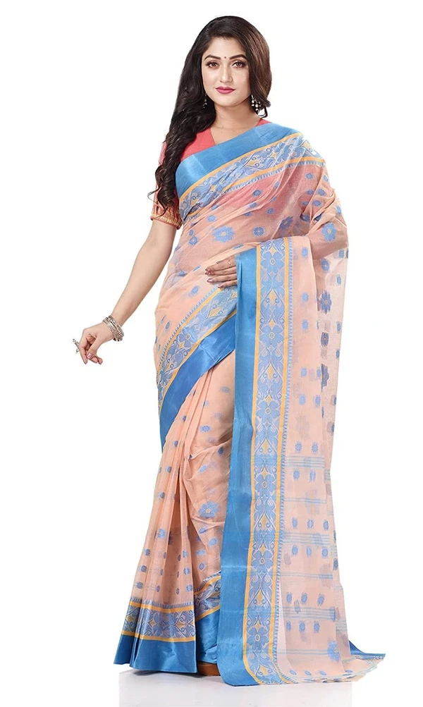 Handloom Cotton Bengali Tant Saree