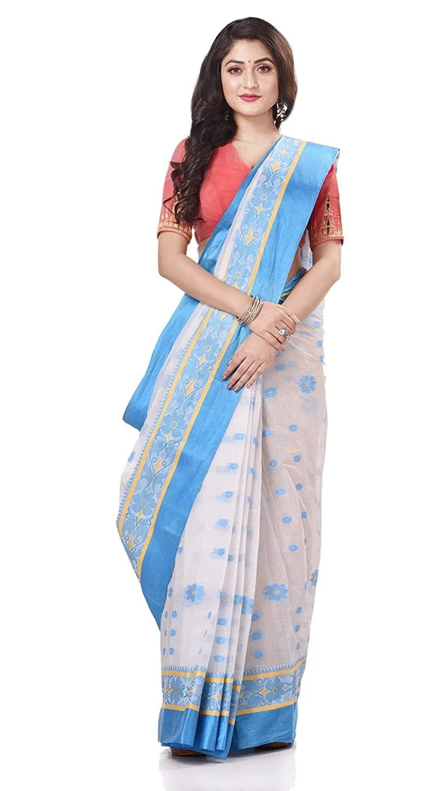 Handloom Cotton Bengali Tant Saree