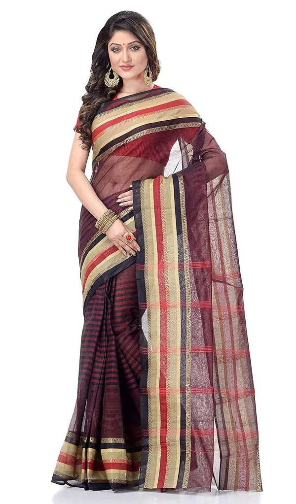 Handloom Cotton Bengali Tant Saree