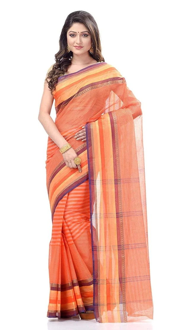 Handloom Cotton Bengali Tant Saree