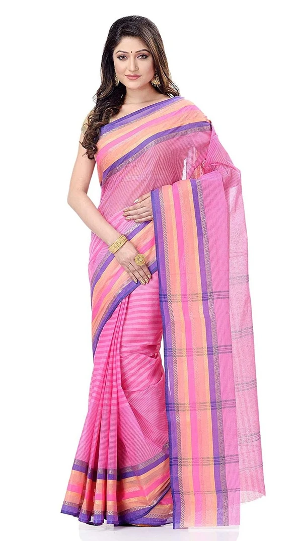 Handloom Cotton Bengali Tant Saree