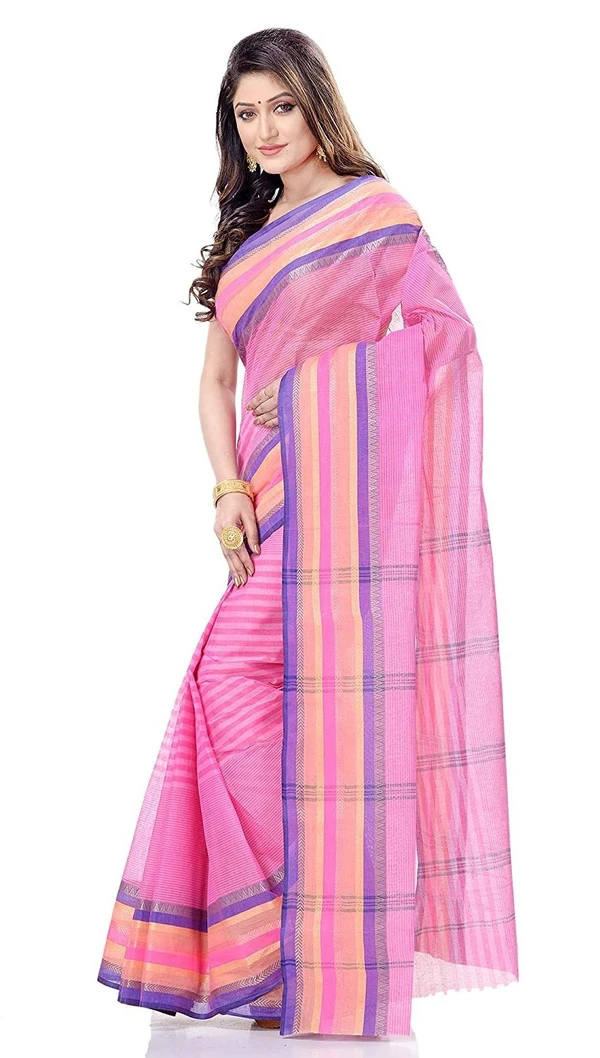 Handloom Cotton Bengali Tant Saree