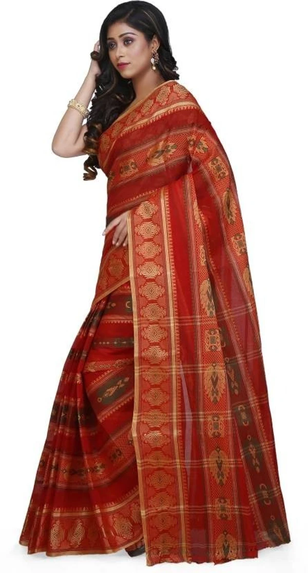 Handloom Cotton Bengali Tant Saree