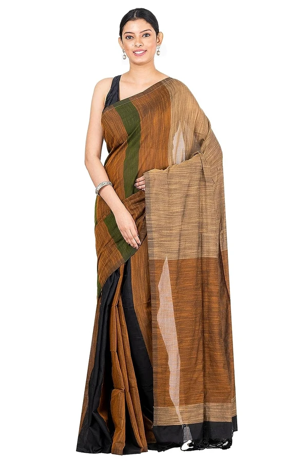 Handloom Multicolored Big Strips Saree